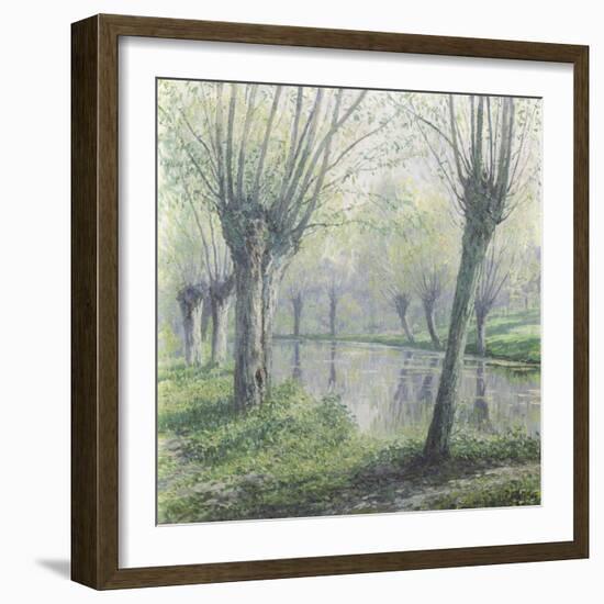 Spring Willows on the Riverbank-Rodolphe Wytsman-Framed Giclee Print