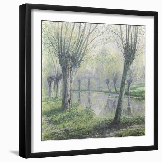 Spring Willows on the Riverbank-Rodolphe Wytsman-Framed Giclee Print