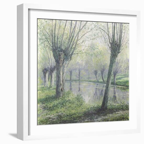 Spring Willows on the Riverbank-Rodolphe Wytsman-Framed Giclee Print