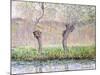 Spring, Willows (Printemps, saules). 1885-86-Claude Monet-Mounted Giclee Print