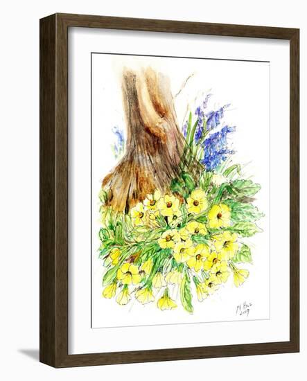 Spring Woodland-Nell Hill-Framed Giclee Print