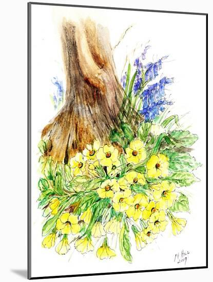 Spring Woodland-Nell Hill-Mounted Giclee Print