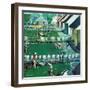 "Spring Yardwork", May 18, 1957-Thornton Utz-Framed Giclee Print