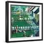 "Spring Yardwork", May 18, 1957-Thornton Utz-Framed Giclee Print