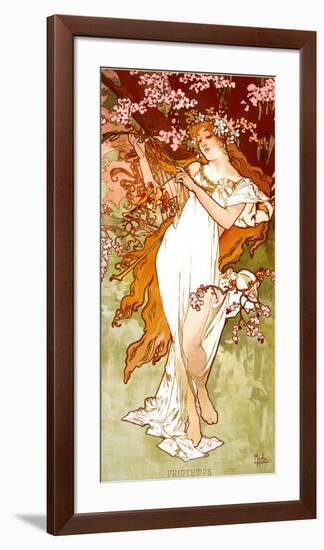 Spring-Alphonse Mucha-Framed Art Print