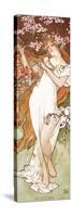 Spring-Alphonse Mucha-Stretched Canvas