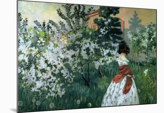 Spring-Viktor Borisov-musatov-Mounted Art Print