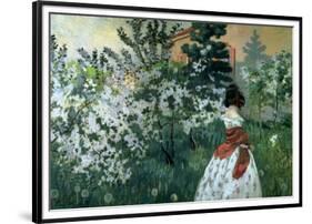 Spring-Viktor Borisov-musatov-Framed Art Print