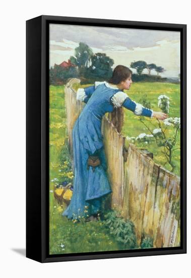 Spring-John William Waterhouse-Framed Stretched Canvas