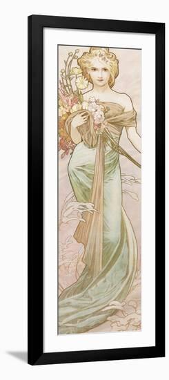 Spring-Alphonse Mucha-Framed Giclee Print