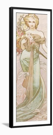 Spring-Alphonse Mucha-Framed Giclee Print