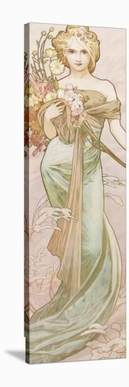 Spring-Alphonse Mucha-Stretched Canvas