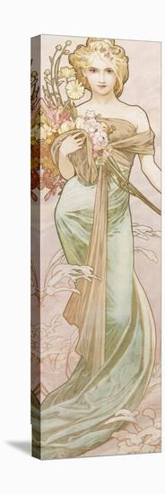 Spring-Alphonse Mucha-Stretched Canvas