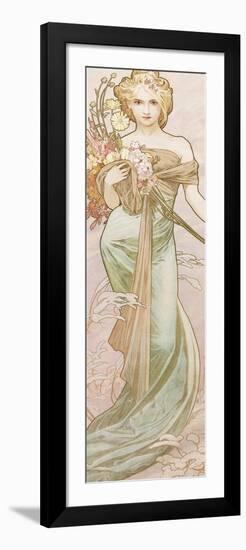 Spring-Alphonse Mucha-Framed Giclee Print