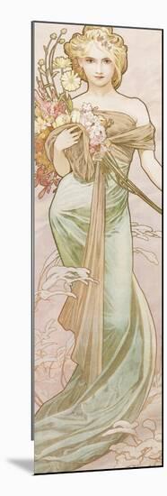 Spring-Alphonse Mucha-Mounted Giclee Print
