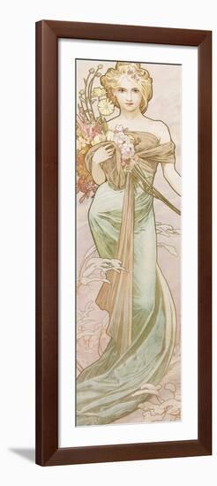 Spring-Alphonse Mucha-Framed Giclee Print