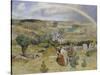 Spring-Dame Laura Knight-Stretched Canvas