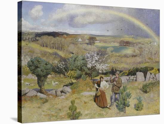 Spring-Dame Laura Knight-Stretched Canvas