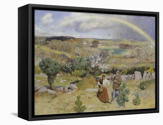 Spring-Dame Laura Knight-Framed Stretched Canvas