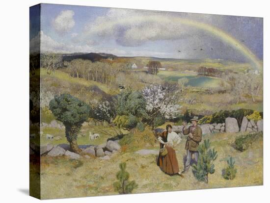 Spring-Dame Laura Knight-Stretched Canvas