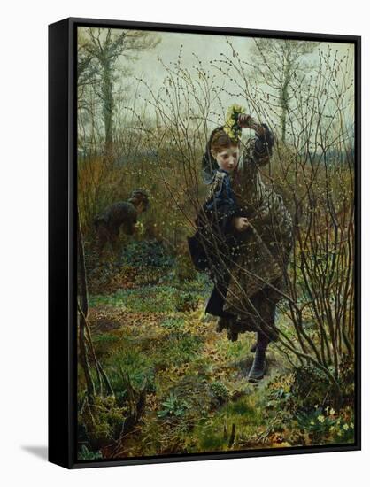 Spring-Frederick Walker-Framed Stretched Canvas