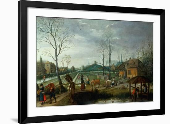 Spring-Sebastian Vrancx-Framed Giclee Print