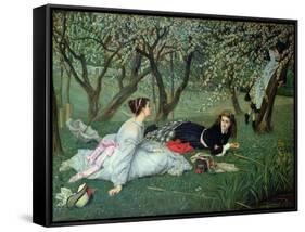 Spring-James Tissot-Framed Stretched Canvas