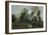 Spring-Jean-Baptiste-Camille Corot-Framed Giclee Print
