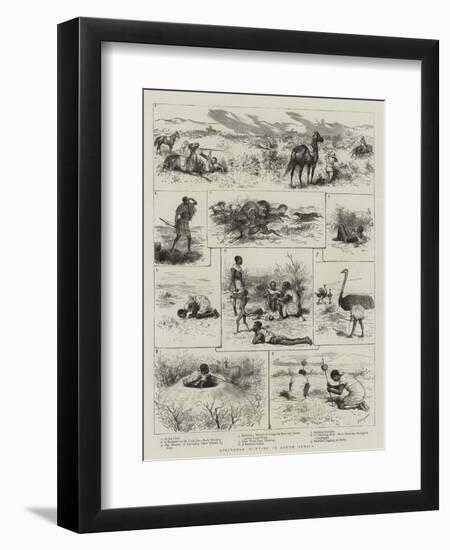 Springbok Hunting in South Africa-Godefroy Durand-Framed Giclee Print