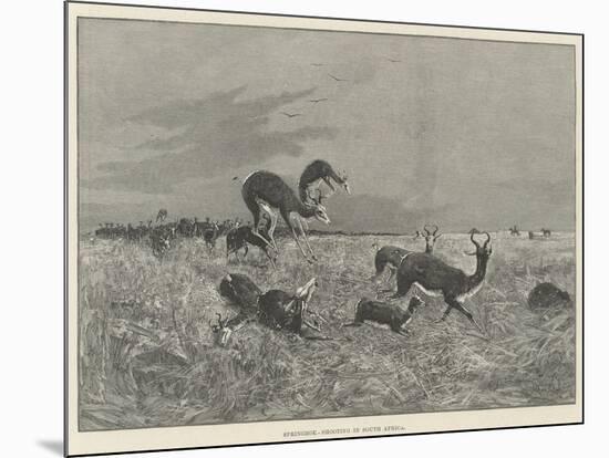 Springbok-Shooting in South Africa-Henry Charles Seppings Wright-Mounted Giclee Print