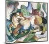 Springendes Pferd-Franz Marc-Mounted Premium Giclee Print