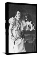 Springer Spaniel and Woman-null-Stretched Canvas