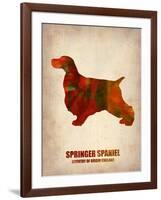 Springer Spaniel Poster-NaxArt-Framed Art Print