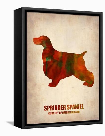 Springer Spaniel Poster-NaxArt-Framed Stretched Canvas