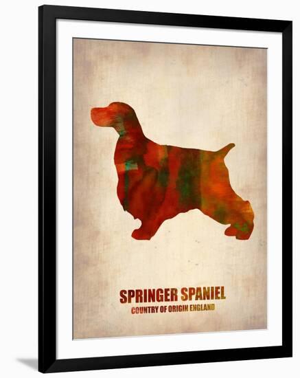 Springer Spaniel Poster-NaxArt-Framed Art Print