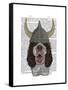 Springer Spaniel Viking-Fab Funky-Framed Stretched Canvas