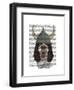 Springer Spaniel Viking-Fab Funky-Framed Art Print