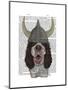 Springer Spaniel Viking-Fab Funky-Mounted Art Print