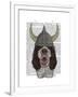 Springer Spaniel Viking-Fab Funky-Framed Art Print