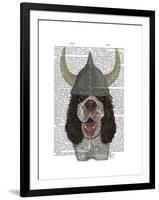 Springer Spaniel Viking-Fab Funky-Framed Art Print