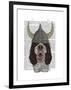 Springer Spaniel Viking-Fab Funky-Framed Art Print