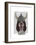 Springer Spaniel Viking-Fab Funky-Framed Art Print