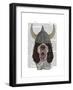 Springer Spaniel Viking-Fab Funky-Framed Art Print