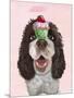 Springer Spaniel with Cupcake-Fab Funky-Mounted Art Print