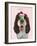 Springer Spaniel with Cupcake-Fab Funky-Framed Art Print