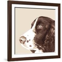 Springer Spaniel-Emily Burrowes-Framed Art Print