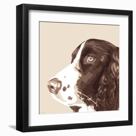 Springer Spaniel-Emily Burrowes-Framed Art Print