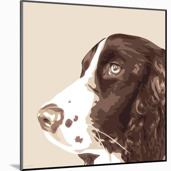 Springer Spaniel-Emily Burrowes-Mounted Art Print