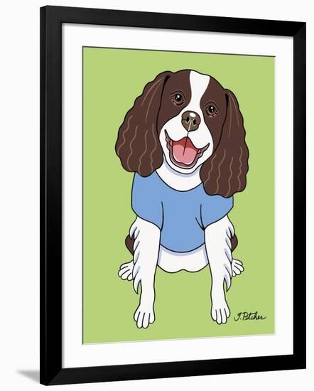 Springer Spaniel-Tomoyo Pitcher-Framed Giclee Print