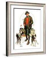 "Springer Spaniels,"November 1, 1930-J.F. Kernan-Framed Giclee Print